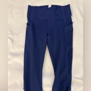 Fabletics Pure Luxe Blue Leggings with Packets Size Large